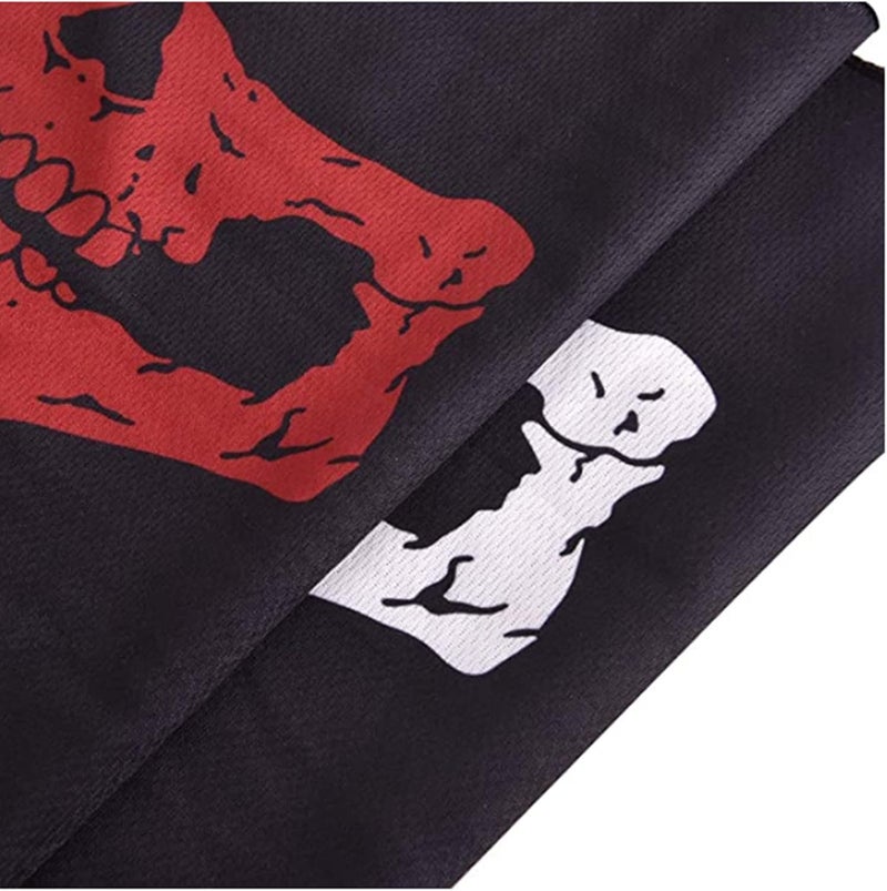 WYSUMMER 8PCS Scarves Bandanas Face Tube Black Headband, Motorcycle Multi Function Headwear Hat Scarf Neck Warmer Balaclava - Image 5